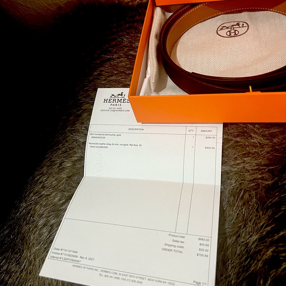 Hermes reversibel Belt